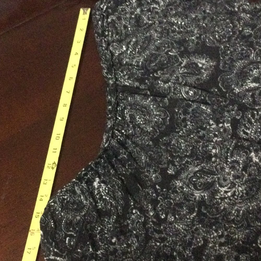 🌞 Faded Glory black short sleeve off the shoulder/scoop tunic women plus size 20 - Picture 3 of 16